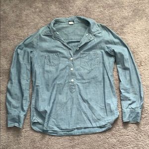 JCrew pullover chambray shirt